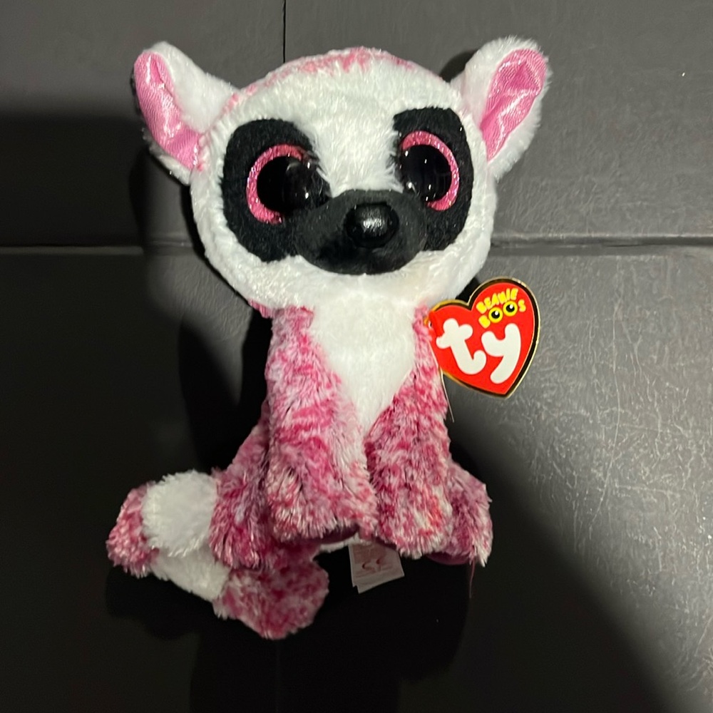 1 LeeAnn TY Beanie Baby. Pink fuzzy